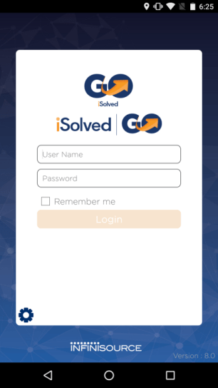 iSolved GO home screen