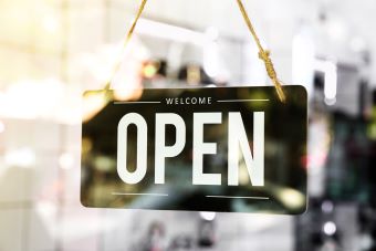 return to work_thumbnail Open sign.