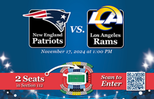 Gameday Giveaway raffle prize