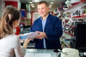 owner providing good customer service