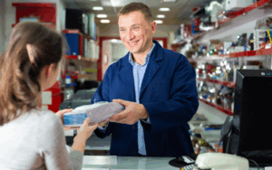 owner providing good customer service