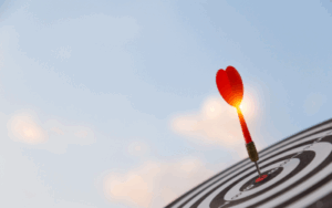 arrow on a bullseye