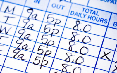 Filled out timesheet.
