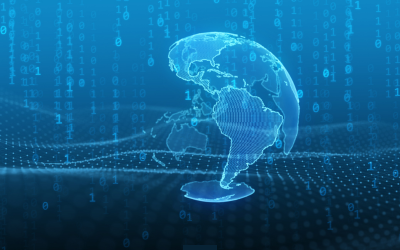 Digital world globe