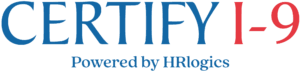 Certify I-9 logo with smaller tag line