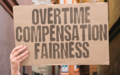 Employment law sign about fairness and compensation