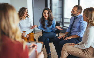 HR Manager explaining news to the group