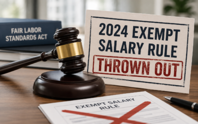 Federal 2024 Exempt Salary rule thrown out