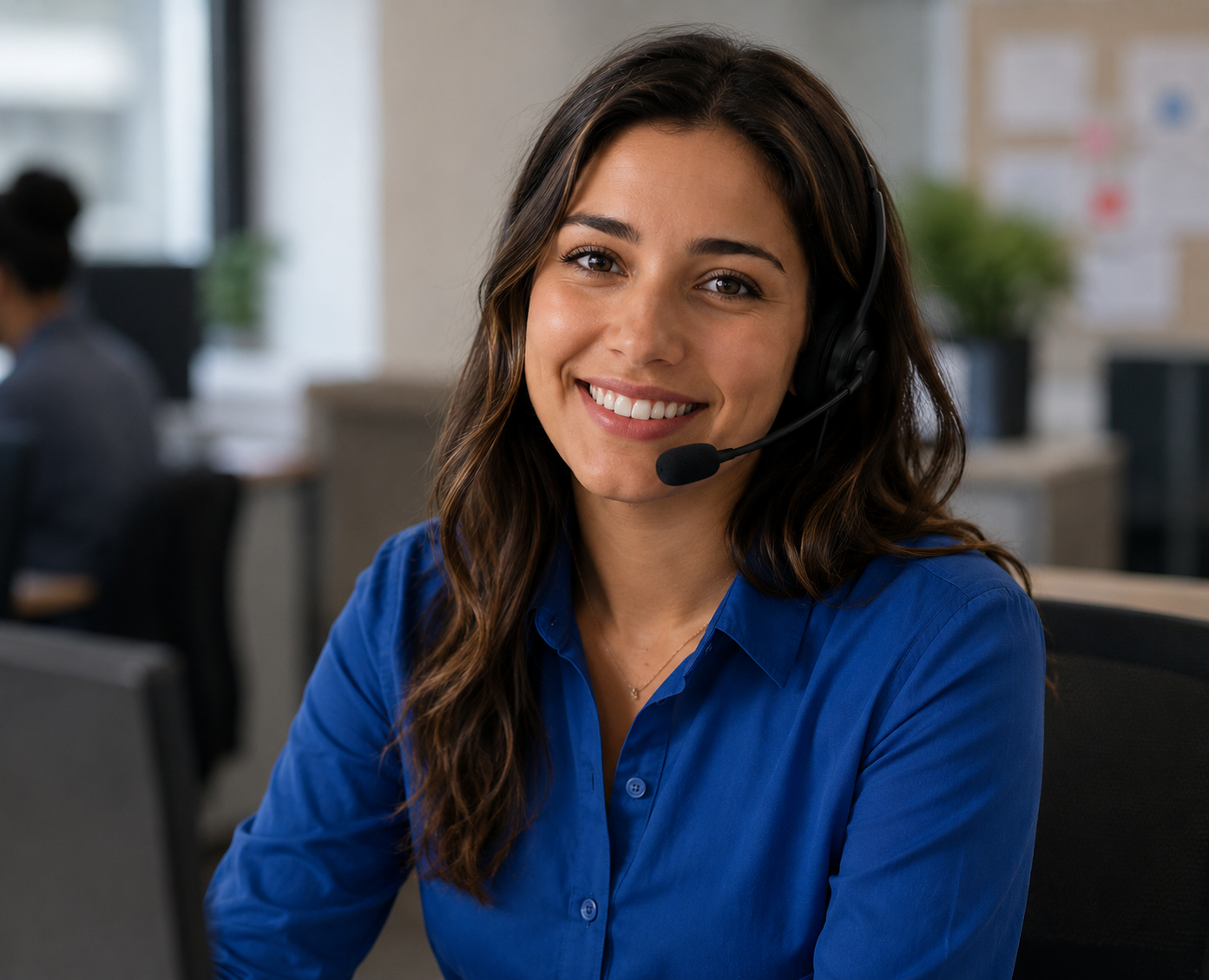 Female Customer Service representative smiling